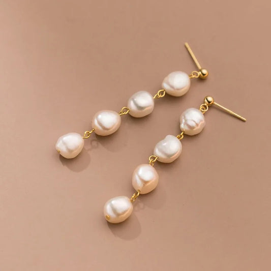 Pearl Hanging Earrings