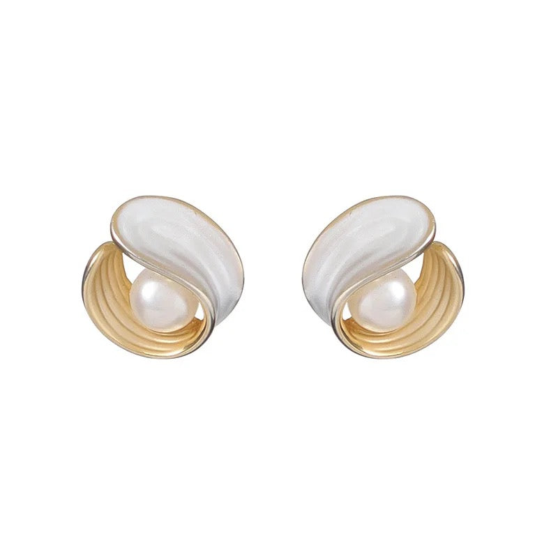 Pearl Cuff Earrings