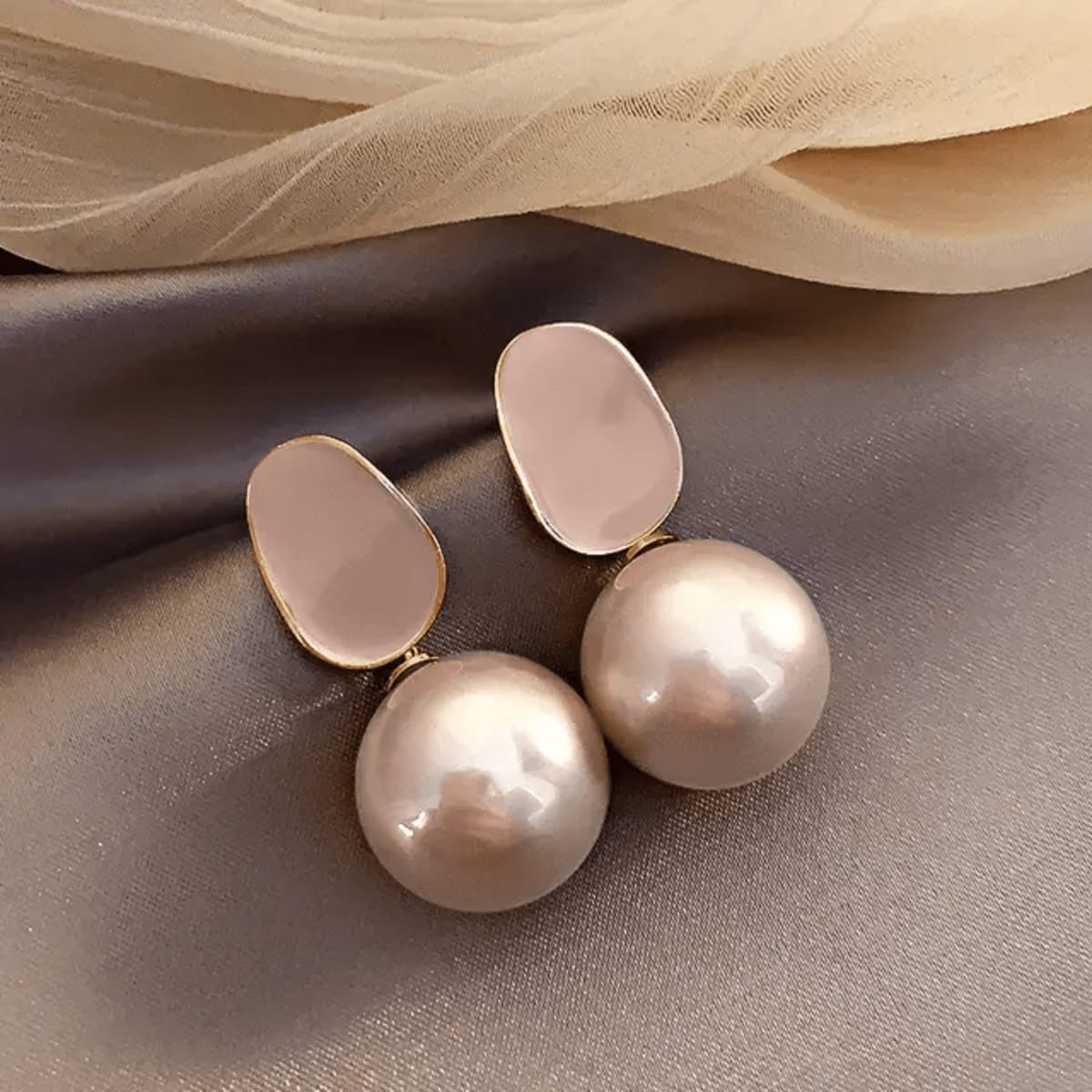 Pink Pearl Studs