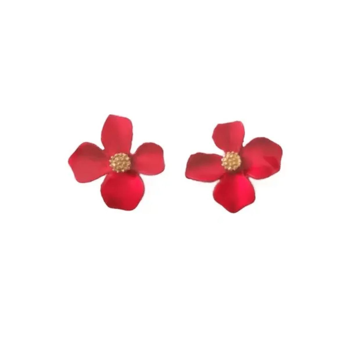 Red Flower Stud