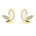 Golden Leafy Studs
