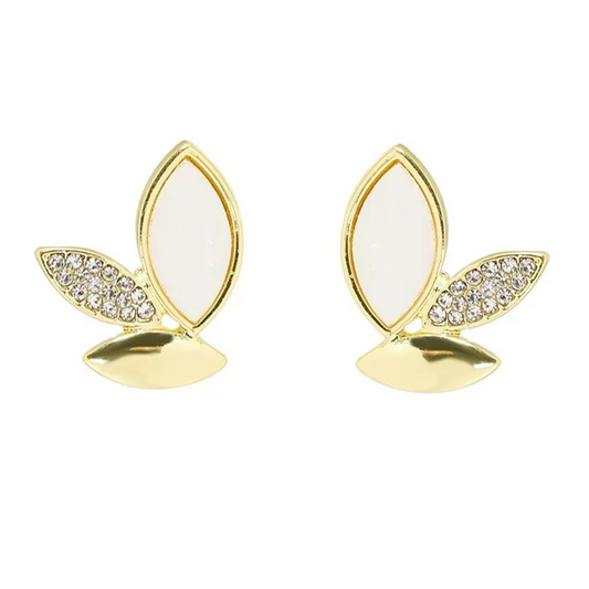 Golden Leafy Studs