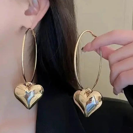 Golden Heart Earring