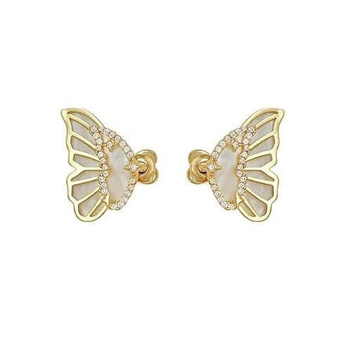 White Butterfly Earring