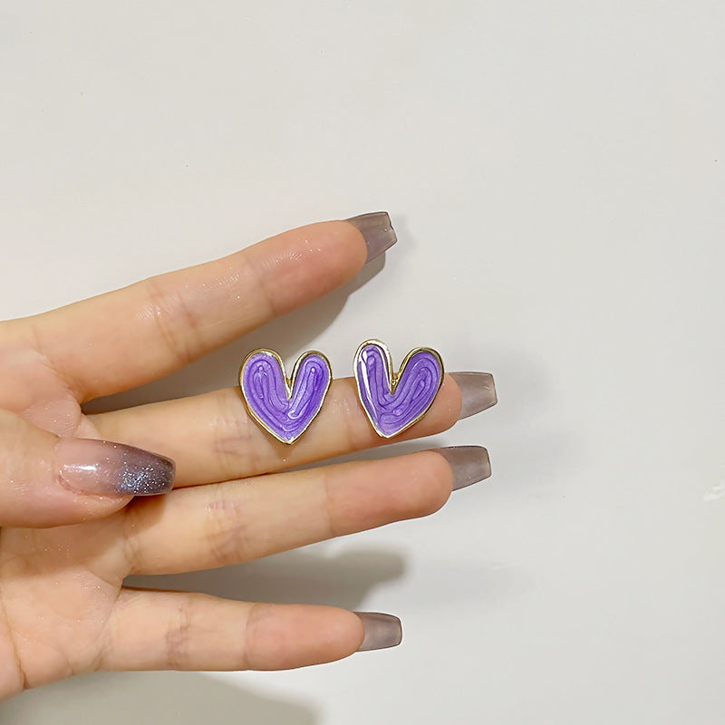 Purple Heart Studs