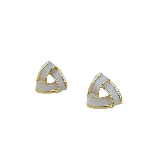 Geometrical White Studs